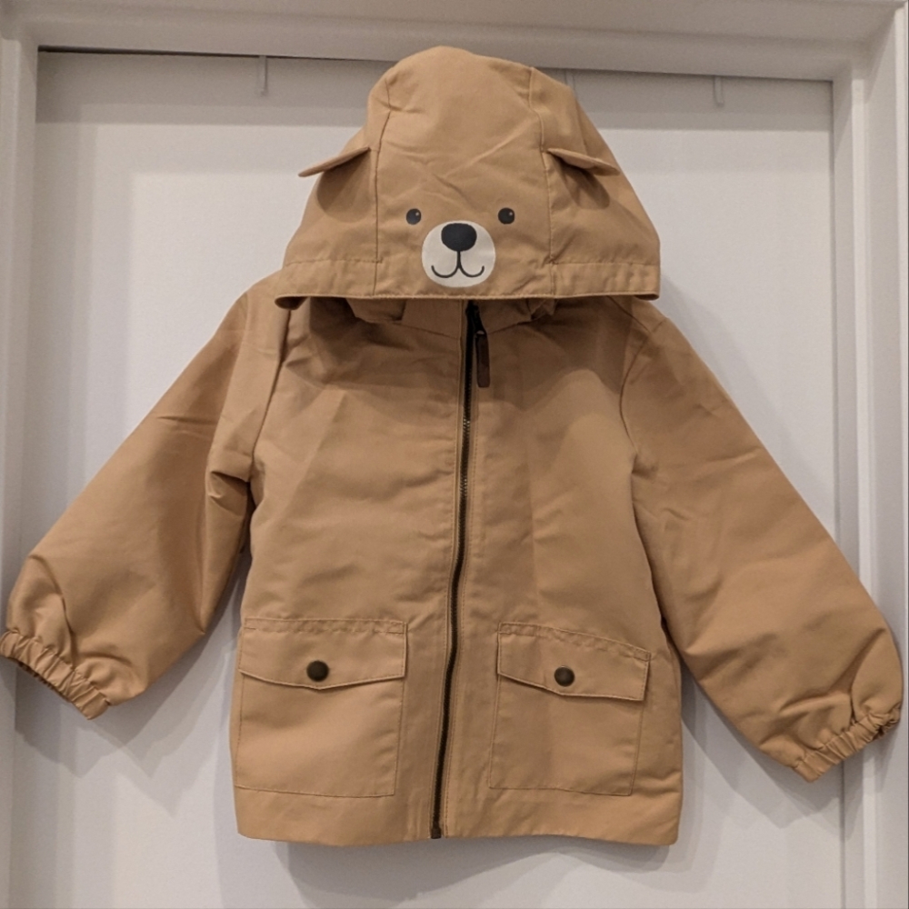 H&M bear rain jacket